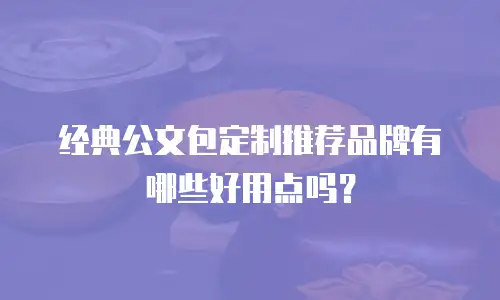 经典公文包定制推荐品牌有哪些好用点吗？