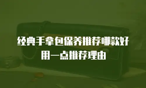 经典手拿包保养推荐哪款好用一点推荐理由