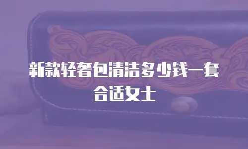 新款轻奢包清洁多少钱一套合适女士