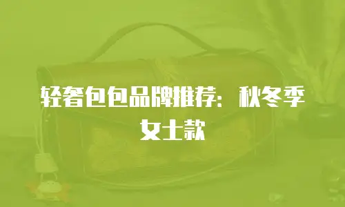 轻奢包包品牌推荐：秋冬季女士款