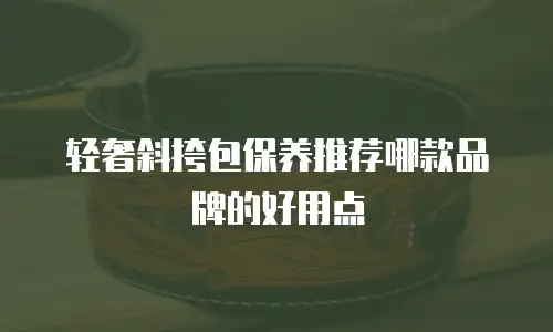 轻奢斜挎包保养推荐哪款品牌的好用点
