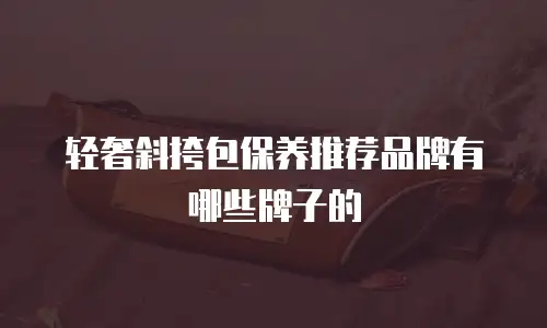 轻奢斜挎包保养推荐品牌有哪些牌子的