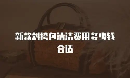 新款斜挎包清洁费用多少钱合适