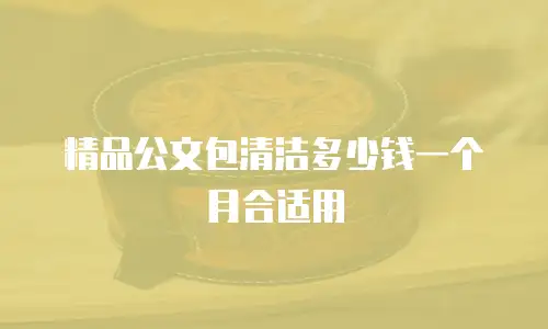 精品公文包清洁多少钱一个月合适用