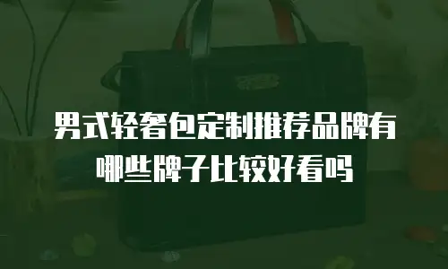男式轻奢包定制推荐品牌有哪些牌子比较好看吗