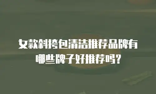 女款斜挎包清洁推荐品牌有哪些牌子好推荐吗？