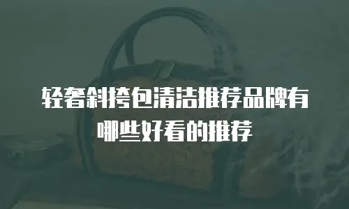 轻奢斜挎包清洁推荐品牌有哪些好看的推荐