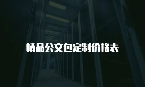 精品公文包定制价格表