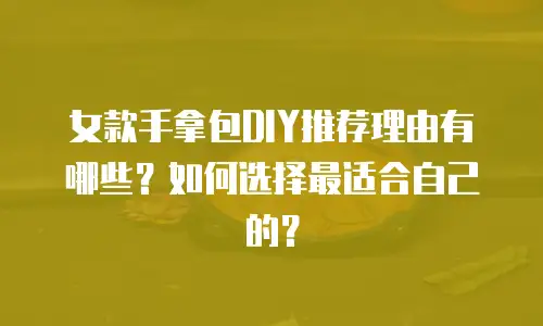 女款手拿包DIY推荐理由有哪些？如何选择最适合自己的？