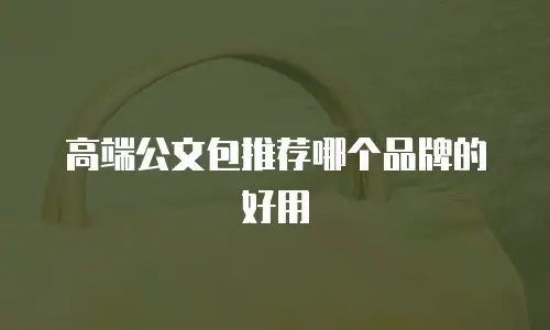 高端公文包推荐哪个品牌的好用