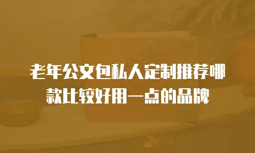 老年公文包私人定制推荐哪款比较好用一点的品牌