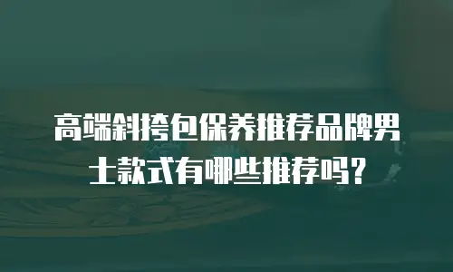 高端斜挎包保养推荐品牌男士款式有哪些推荐吗？