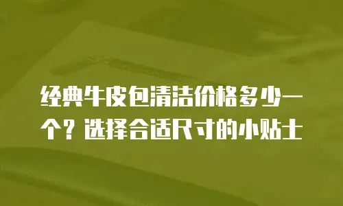 经典牛皮包清洁价格多少一个？选择合适尺寸的小贴士