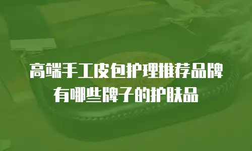 高端手工皮包护理推荐品牌有哪些牌子的护肤品