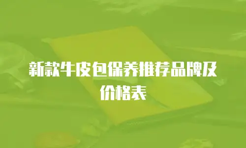 新款牛皮包保养推荐品牌及价格表