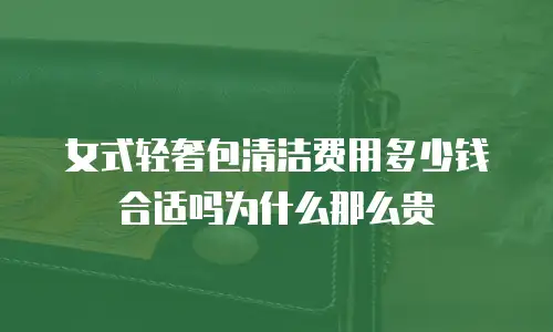 女式轻奢包清洁费用多少钱合适吗为什么那么贵