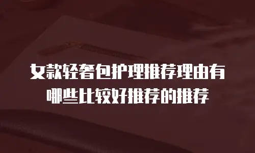 女款轻奢包护理推荐理由有哪些比较好推荐的推荐