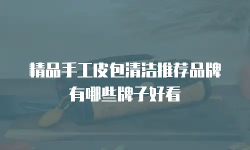 精品手工皮包清洁推荐品牌有哪些牌子好看