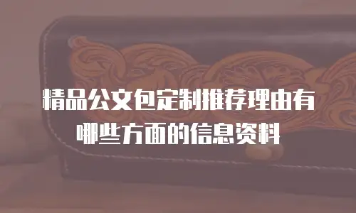 精品公文包定制推荐理由有哪些方面的信息资料