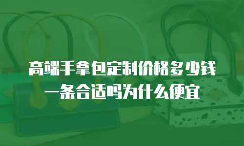 高端手拿包定制价格多少钱一条合适吗为什么便宜