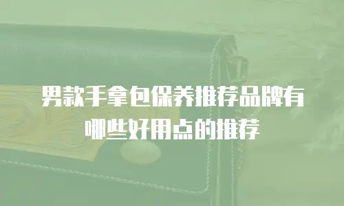 男款手拿包保养推荐品牌有哪些好用点的推荐