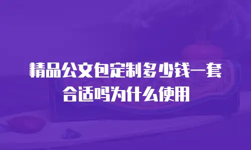 精品公文包定制多少钱一套合适吗为什么使用