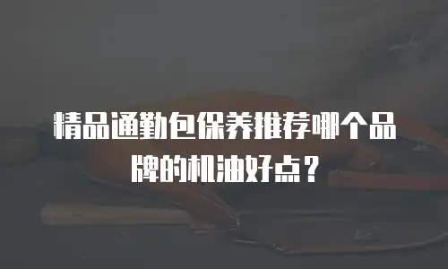 精品通勤包保养推荐哪个品牌的机油好点？