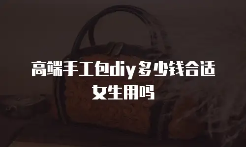 高端手工包diy多少钱合适女生用吗