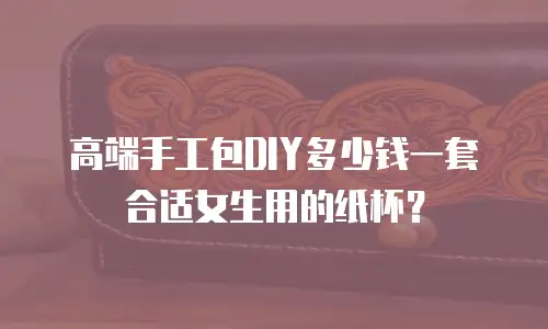 高端手工包DIY多少钱一套合适女生用的纸杯？