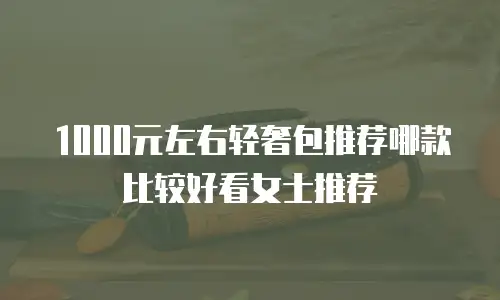 1000元左右轻奢包推荐哪款比较好看女士推荐