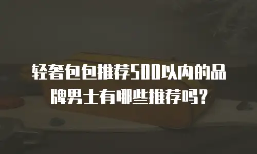 轻奢包包推荐500以内的品牌男士有哪些推荐吗？