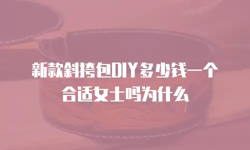 新款斜挎包DIY多少钱一个合适女士吗为什么