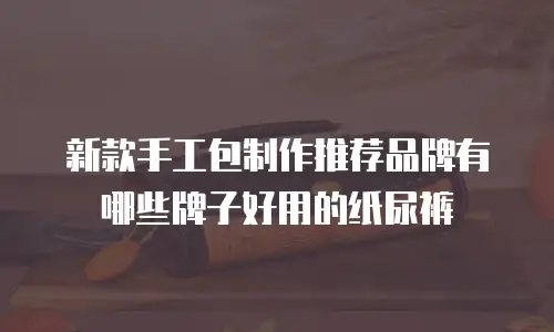 新款手工包制作推荐品牌有哪些牌子好用的纸尿裤