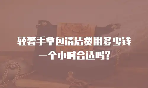轻奢手拿包清洁费用多少钱一个小时合适吗？