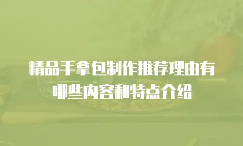 精品手拿包制作推荐理由有哪些内容和特点介绍