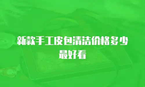 新款手工皮包清洁价格多少最好看
