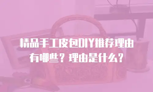 精品手工皮包DIY推荐理由有哪些？理由是什么？