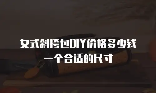 女式斜挎包DIY价格多少钱一个合适的尺寸