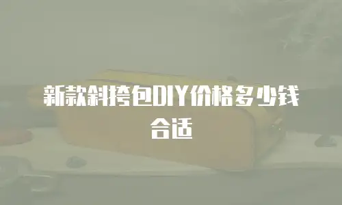 新款斜挎包DIY价格多少钱合适