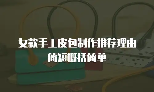 女款手工皮包制作推荐理由简短概括简单