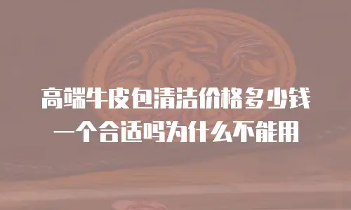 高端牛皮包清洁价格多少钱一个合适吗为什么不能用