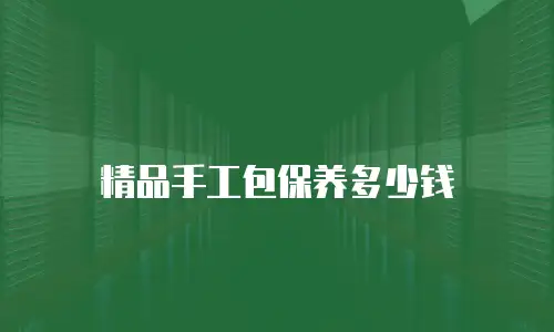精品手工包保养多少钱