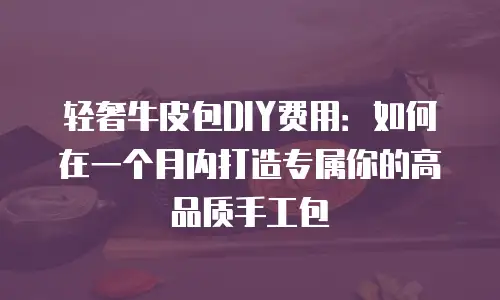 轻奢牛皮包DIY费用：如何在一个月内打造专属你的高品质手工包