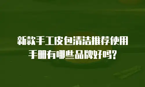 新款手工皮包清洁推荐使用手册有哪些品牌好吗?