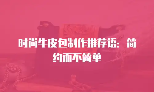 时尚牛皮包制作推荐语：简约而不简单