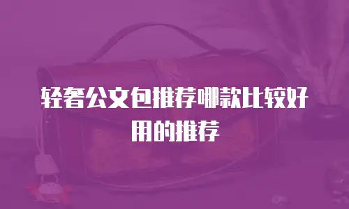 轻奢公文包推荐哪款比较好用的推荐