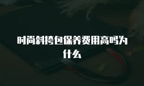 时尚斜挎包保养费用高吗为什么