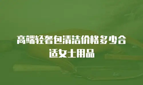 高端轻奢包清洁价格多少合适女士用品