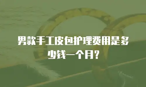 男款手工皮包护理费用是多少钱一个月？