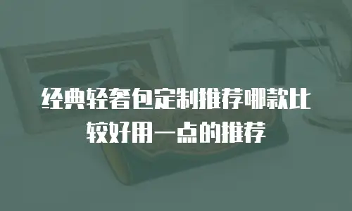 经典轻奢包定制推荐哪款比较好用一点的推荐